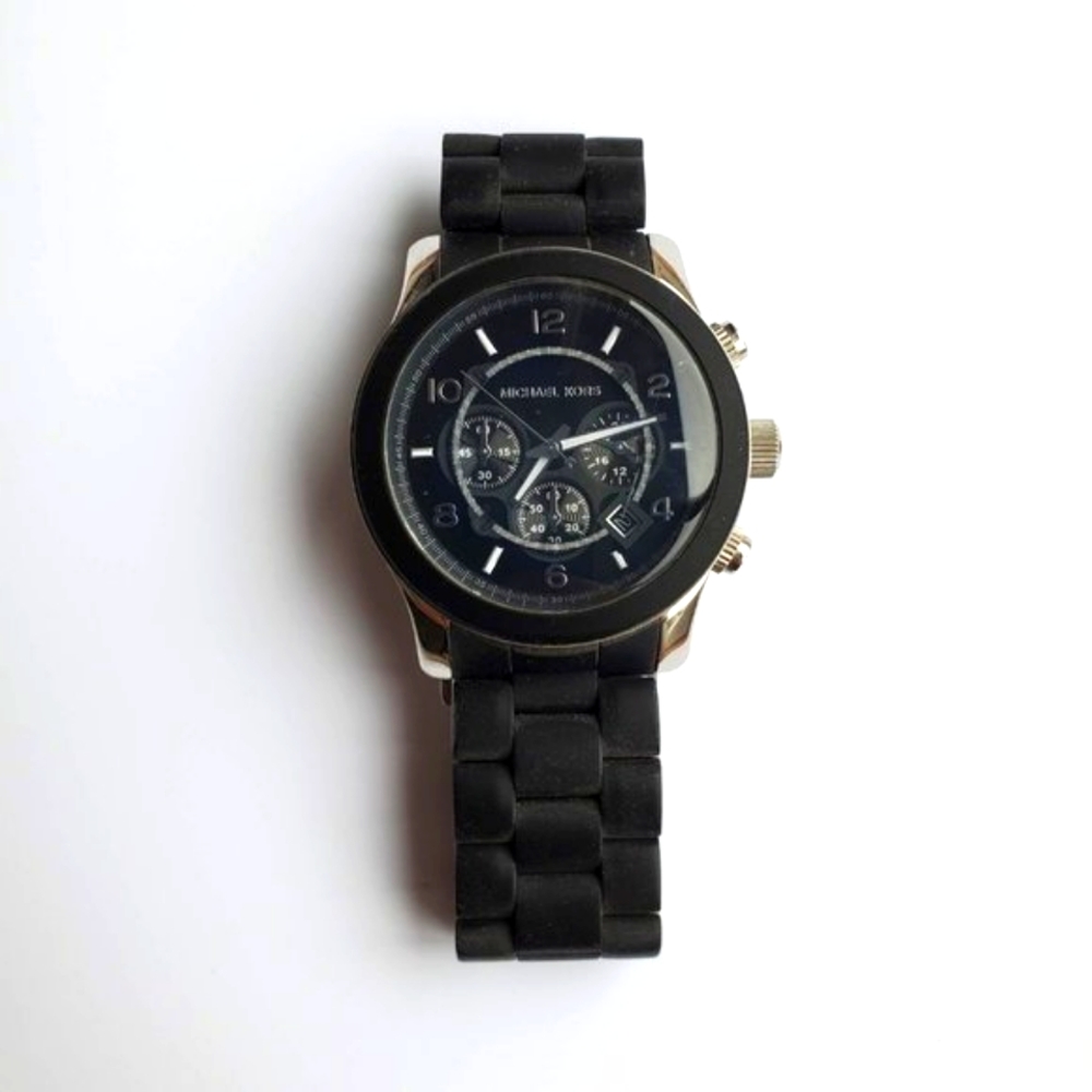 Black & Silver Men's Michael Kors Watch
